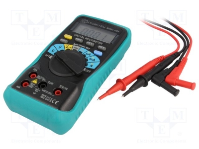 Измервателен уред KEW1009 Цифров мултиметър; LCD (3999); 2,5x/s; V DC:400m/4/40/400/600V